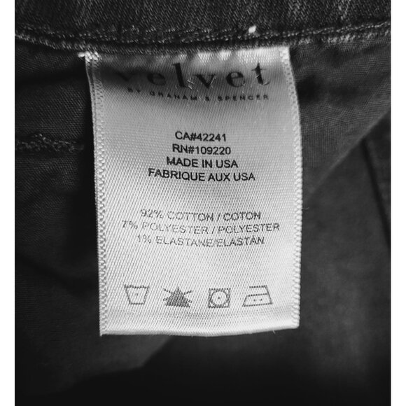 Velvet by Graham & Spencer Coal Black Studded Milla Jeans Size 28 - Picture 11 of 11